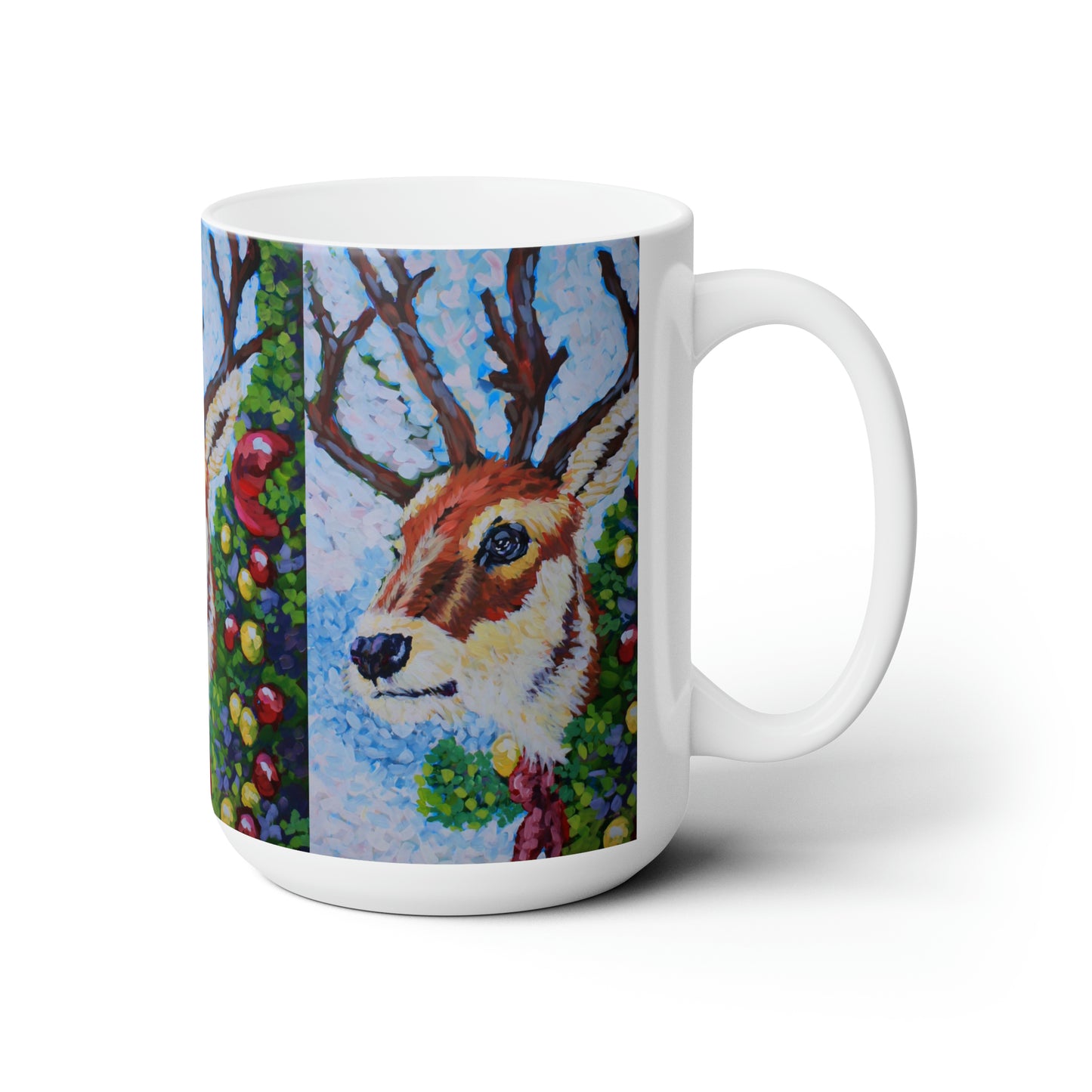 Reindeer Way Ceramic Mug 15oz