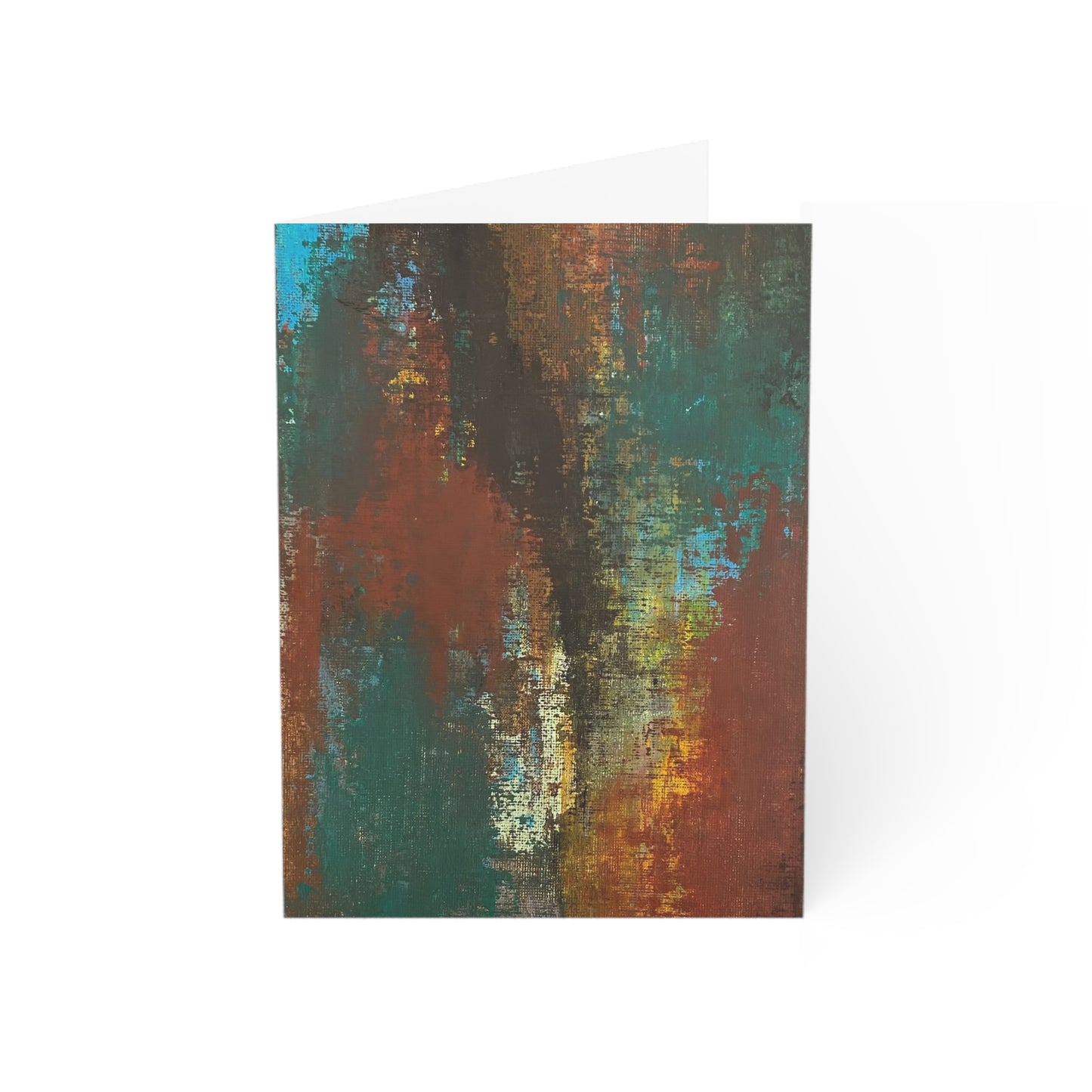 The Delamater Series-Abstract Rustic Texture Greeting Cards — Blank Interior (Single or Multi-Pack)