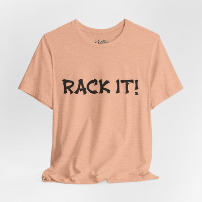 Rack It! Graphic Tee — Casual Statement Shirt for Gamers & Pool Players