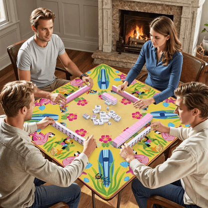 Yellow ‘zon mat-Mahjong Mat 31.5"x31.5" (Ship Folded)