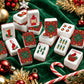 Christmas Cardinal American Mahjong Tiles Traditional Ted and Green