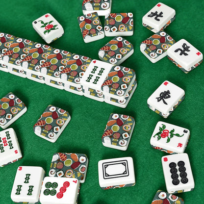 Sushi lunch American Mahjong Tiles