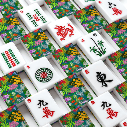 Ohio hand drawn florals American Mahjong Tiles
