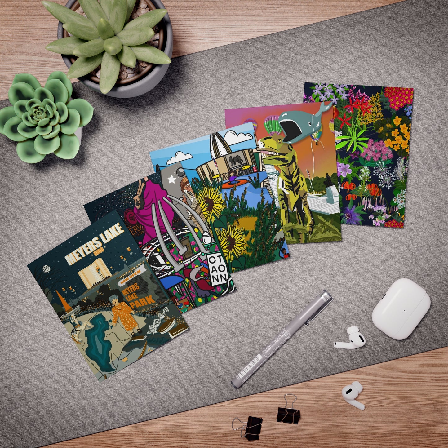 Stark notecards Multi-Design Greeting Cards (5-Pack)