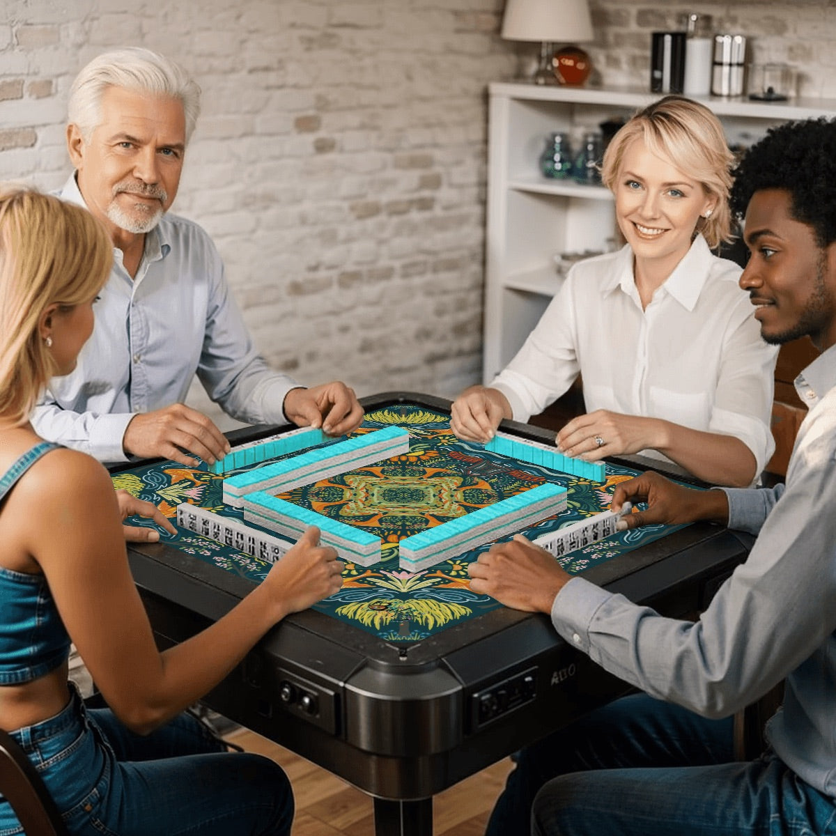 Mahjong Mat (Made in USA) Dynasty- multi colorways