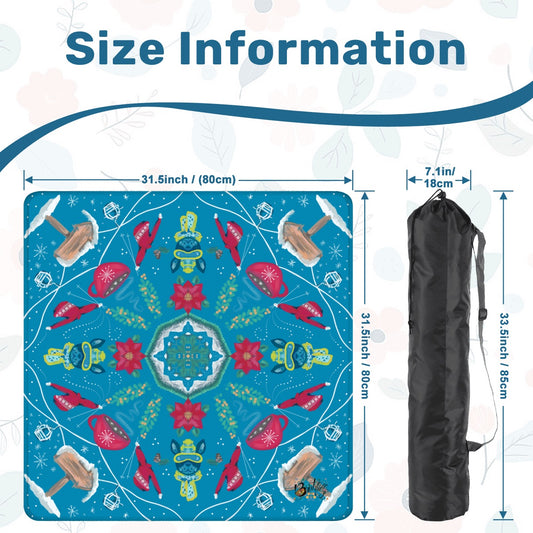 Winter’s warmth Mahjong Mat 31.5"x31.5" (Ship Rolled up)