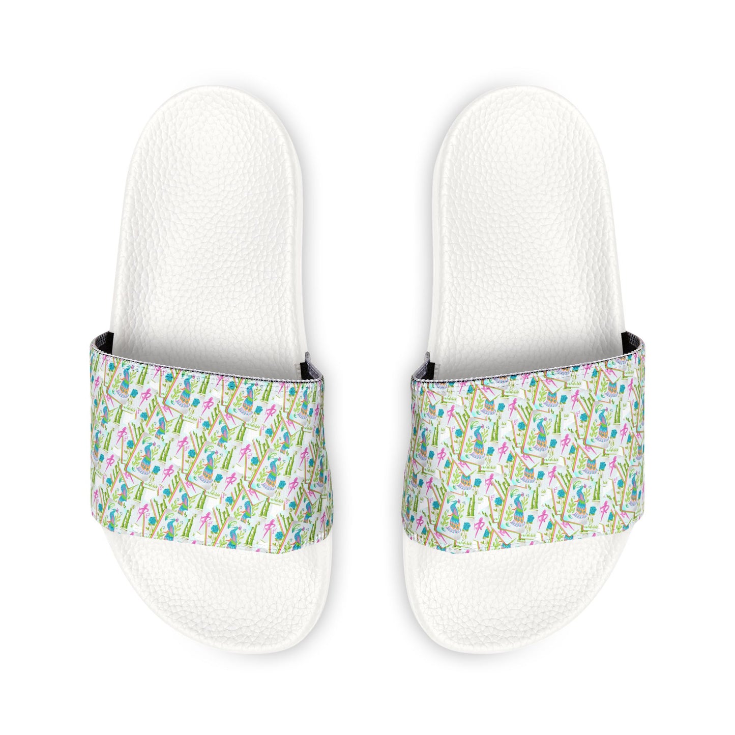 Women's Slide Sandals — Floral Pastel Removable-Strap Slides