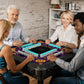 Purple Pumpkin Hex Mahjong Mat 33"x33" (Ship Rolled up)