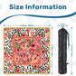 Mahjong Mat 31.5"x31.5" (Ship Rolled up)- painted Rose on black and white
