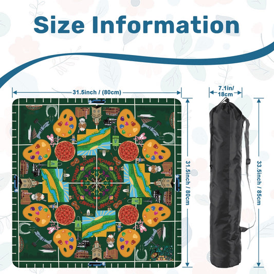 Stark County, Ohio Mahjong Mat 31.5"x31.5" (Ship Rolled up)