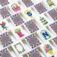 Lilac Mahjong Tiles Set (Floral Garden Style) (Single Layer)
