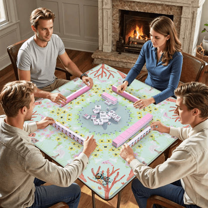 Mahjong Mat 31.5"x31.5" (Ship Rolled up) Ocean tide pool