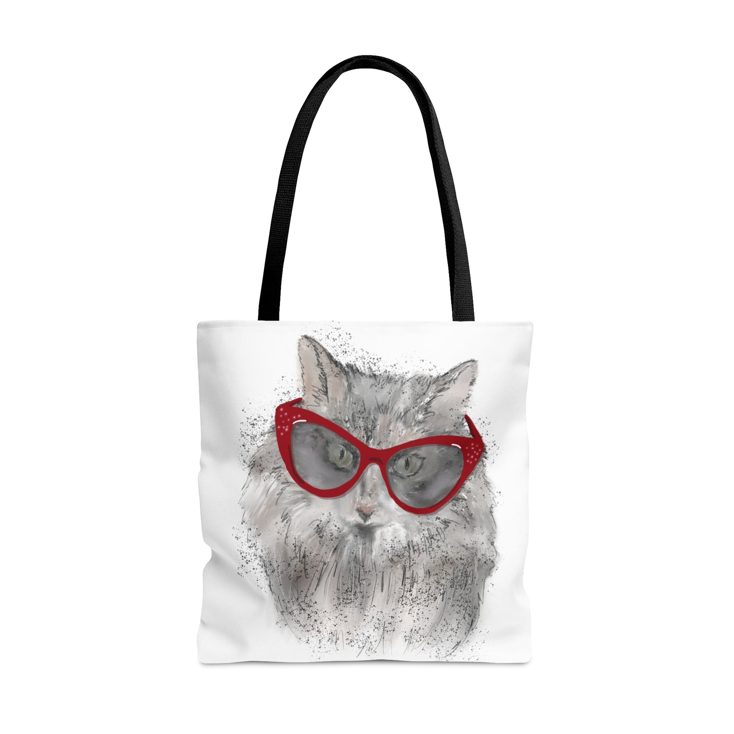 Catty glasses Tote Bag (AOP)