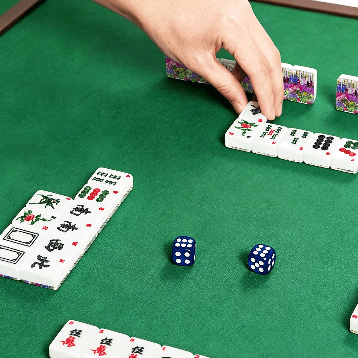 English Garden American Mahjong Tiles