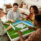 Mahjong Mat SleekSurface Geode series  blue gold vein GeodeSeries1 green