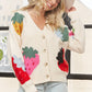 Stawberries KNIT BUTTON UP CARDIGAN SWEATER