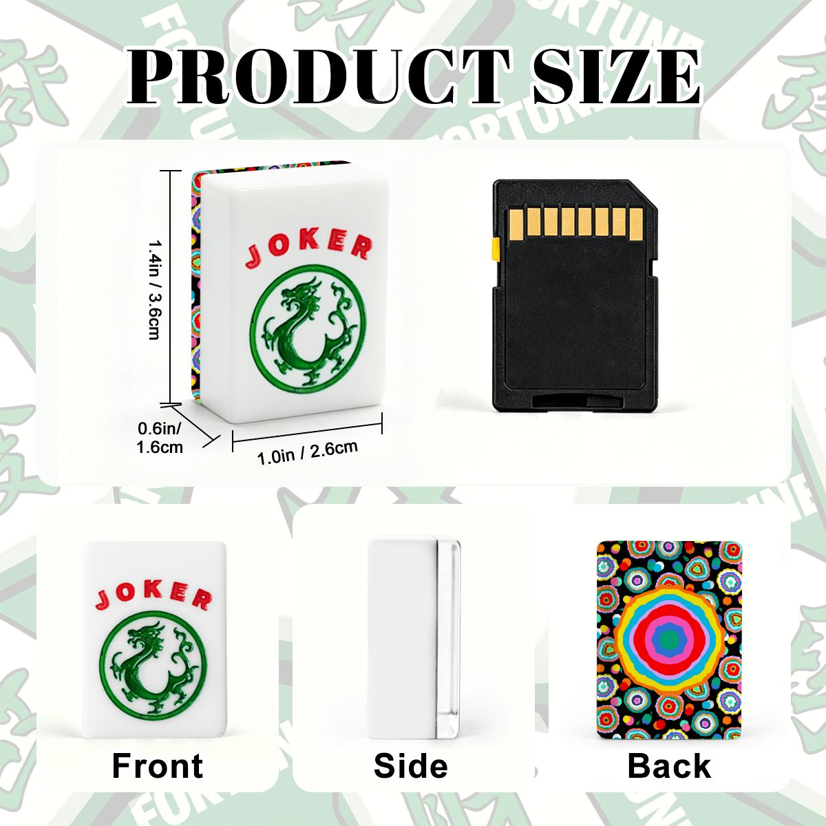 Festive Paper Flowers American Mahjong Tiles