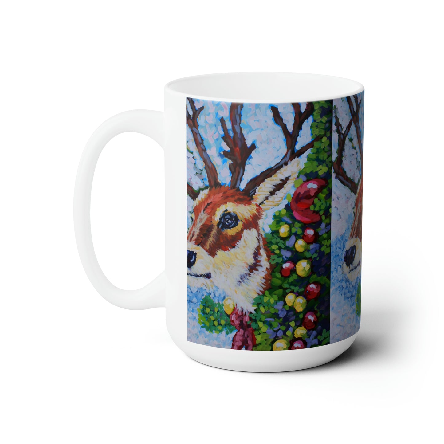 Reindeer Way Ceramic Mug 15oz