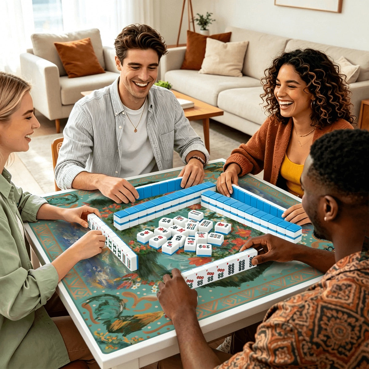 Mahjong Mat SleekSurface (Made in USA) Kaua’i Memories
