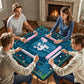 Season in Blue Mahjong Mat 31.5"x31.5" (Ship Rolled up)