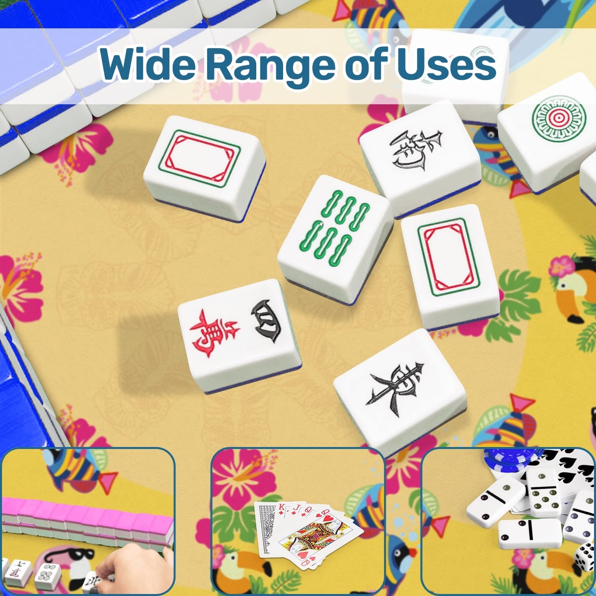 Yellow ‘zon mat-Mahjong Mat 31.5"x31.5" (Ship Folded)