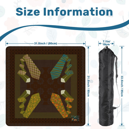 Menswear Mahjong Mat 31.5"x31.5" (Ship Rolled up)