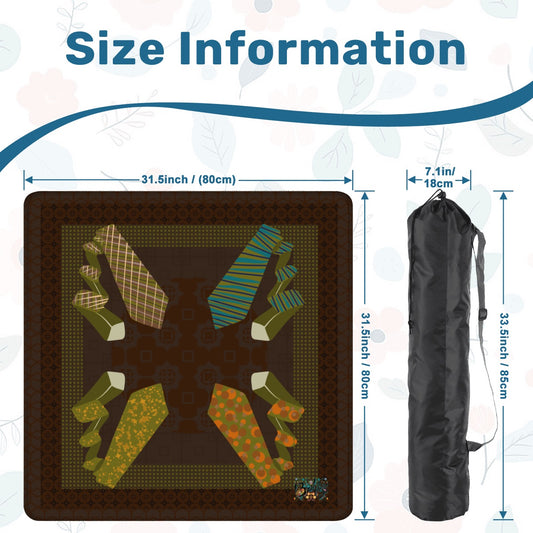 Menswear Mahjong Mat 31.5"x31.5" (Ship Rolled up)