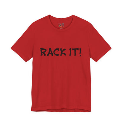 Rack It! Graphic Tee — Casual Statement Shirt for Gamers & Pool Players