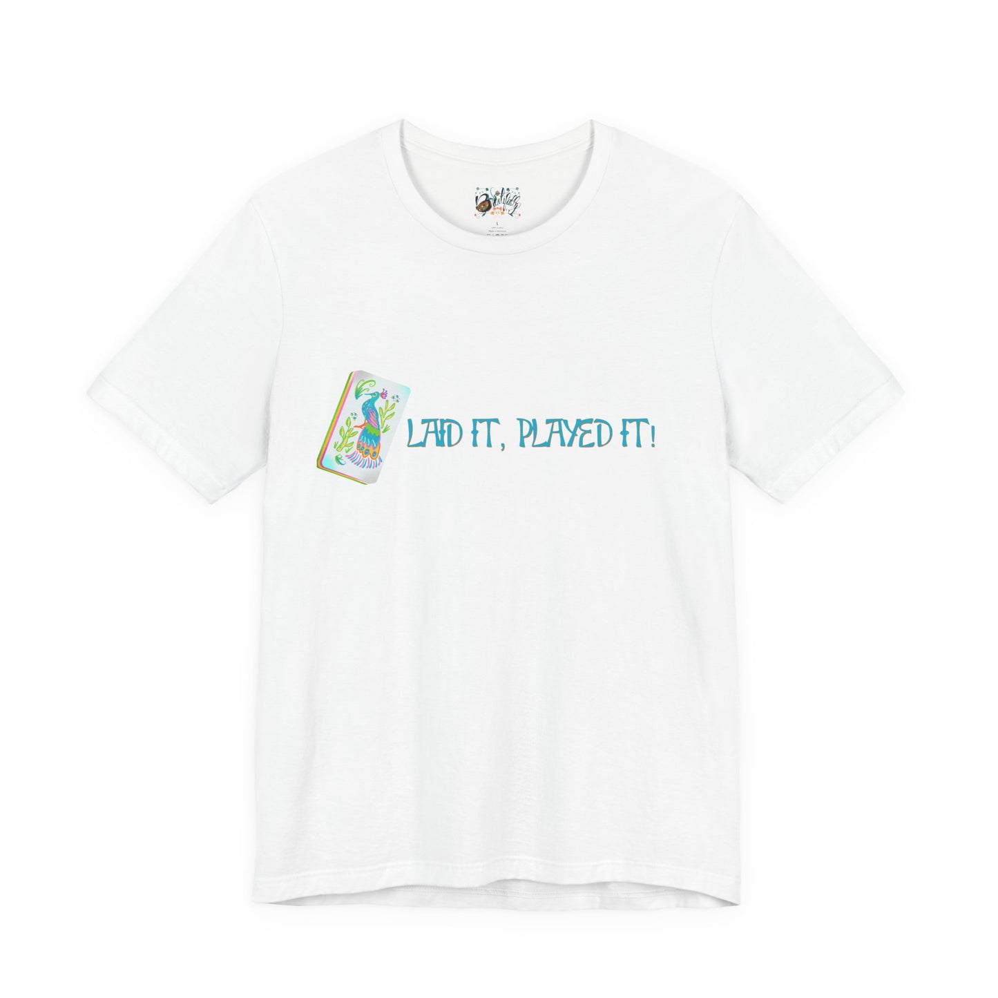 Brewtifully T-Shirt — 'Laid It, Played It' Bird Bam Mahjong Graphic Tee