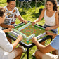 2026 Spring Green Mini Travel Mahjong Mat with directions-20.9"x20.9" (Ship Rolled up)