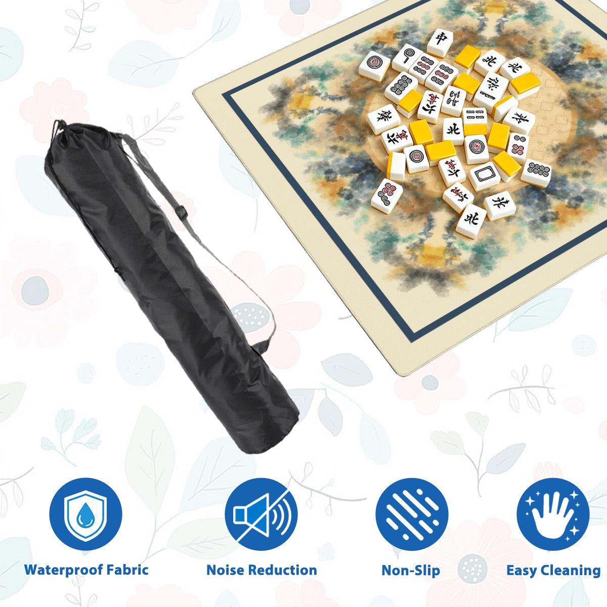 Light Serenity Thickened Mahjong Mat SleekSurface (Ship Rolled Up)