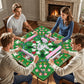 2026 Green Penguin Winter Mahjong Mat 31.5"x31.5" (Ship Rolled up)