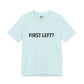 First Left? T‑Shirt — Funny Mahjong Directional Graphic Tee