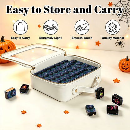 Batty folk art Gothic Dessert Halloween Mahjong Tiles multi layer