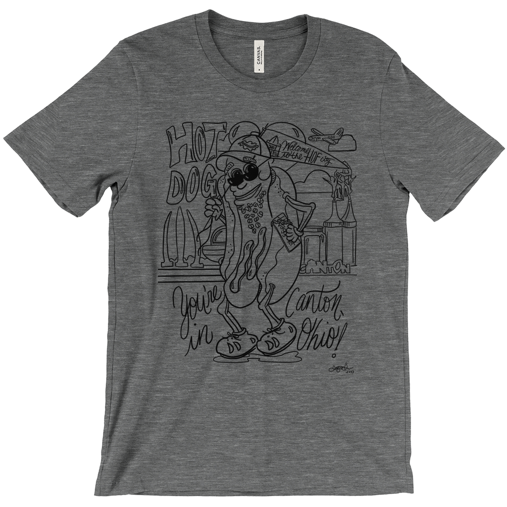 Hot Dog, you’re in Canton T-Shirt—outline