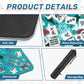 2026 Teal Penguin Winter Mahjong Mat 31.5"x31.5" (Ship Rolled up)