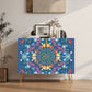 Wooden Storage Cabinet (Made in USA) Summer Blues
