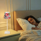 LED Cordless Table Lamp- in Painted roses on black and white