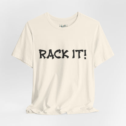 Rack It! Graphic Tee — Casual Statement Shirt for Gamers & Pool Players