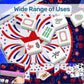 Patriotic with flags Mahjong Mat 31.5"x31.5" (Ship Rolled up)
