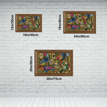 Vintage Gold Framed Canvas Prints Wall Art (3:2) (Made in USA) The Funky Pigeon