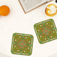 Square Leather Coasters Set of 6