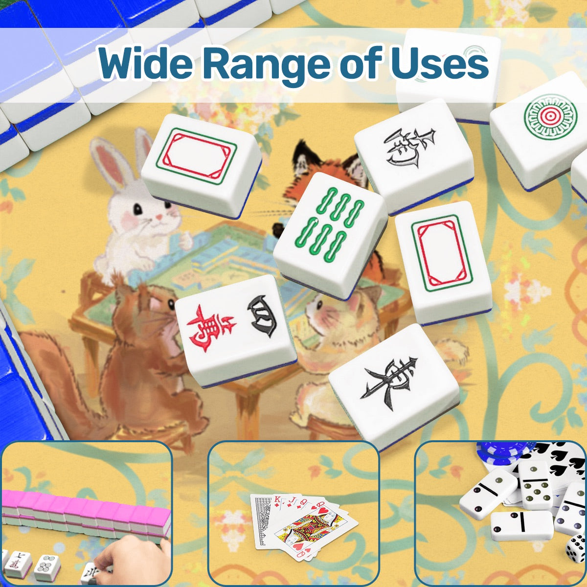 Pretty, pretty playgroup Mahjong Mat 31.5"x31.5" (Ship Rolled up)