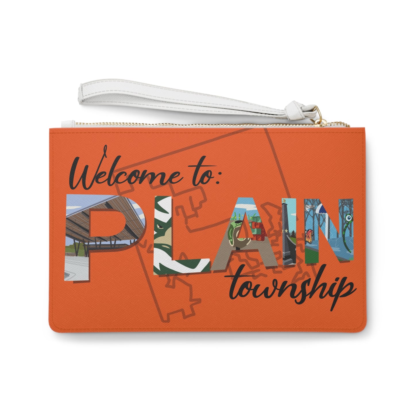 Plain twp Clutch Bag