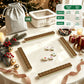 Western Christmas Mahjong Tiles Brown Boots