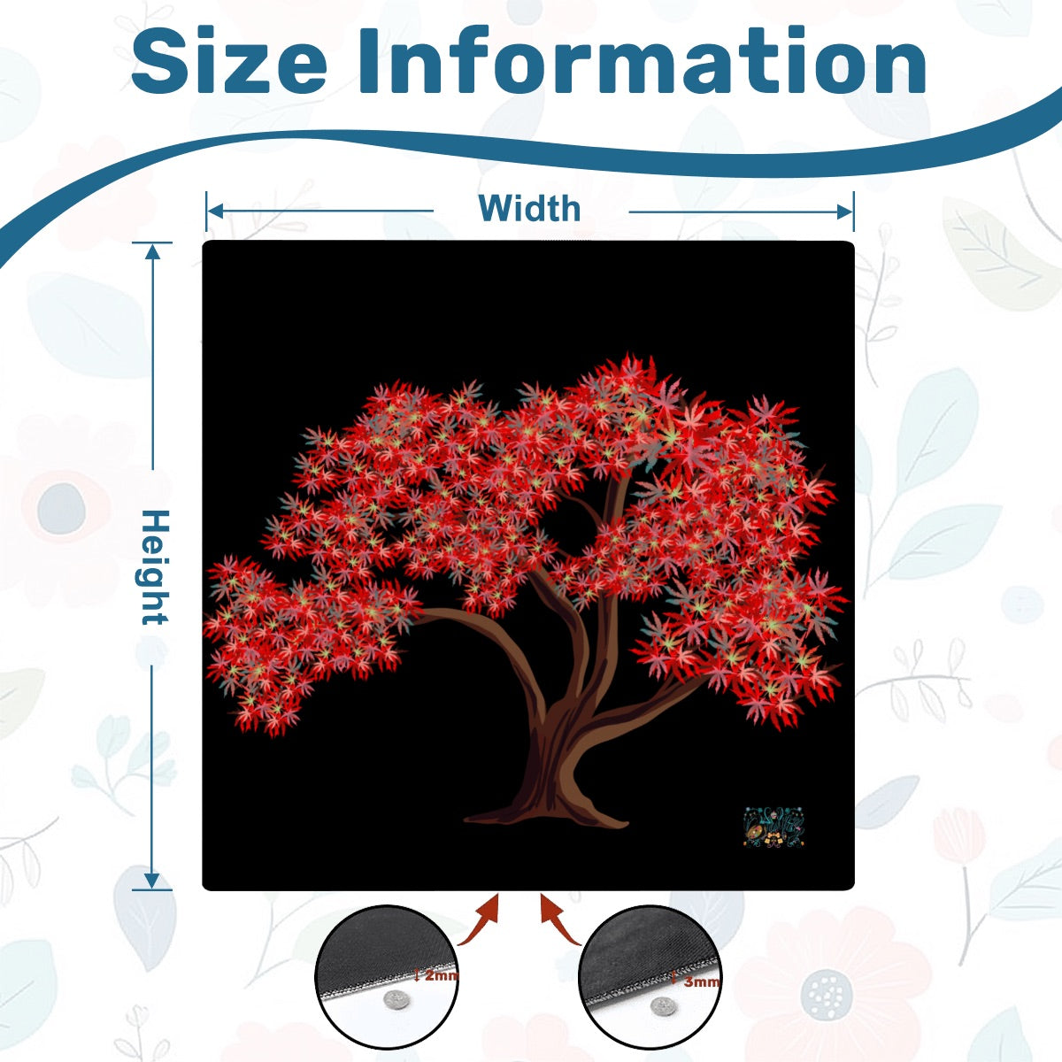 Mahjong Mat Sleek Surface Dragon tree