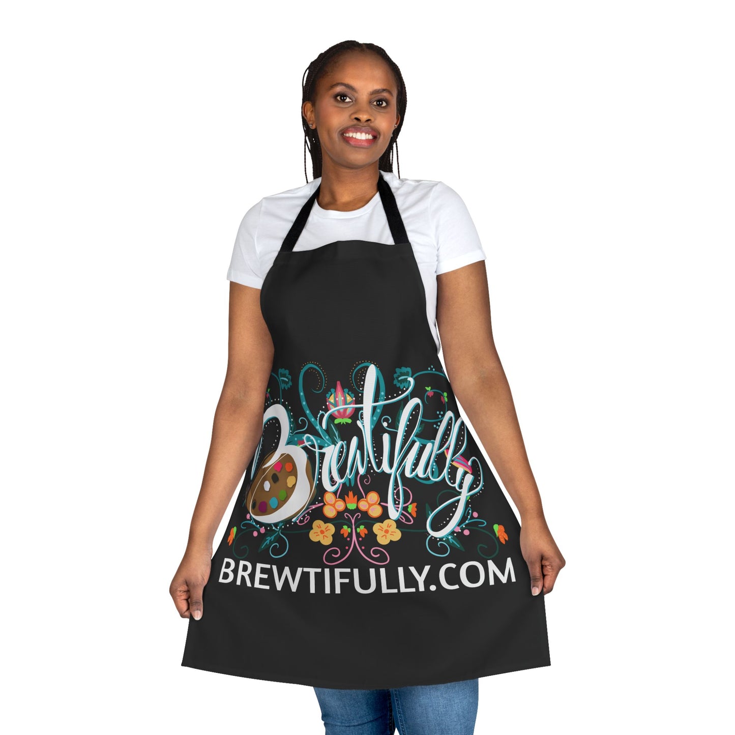 Brewtifully Apron, 5-Color Straps -Black