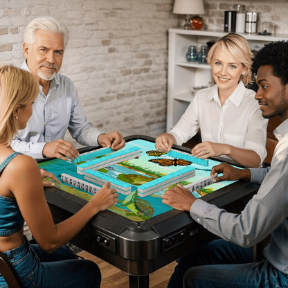 Mahjong Mat 33"x33" (Ship Rolled up) Gone Fishin’