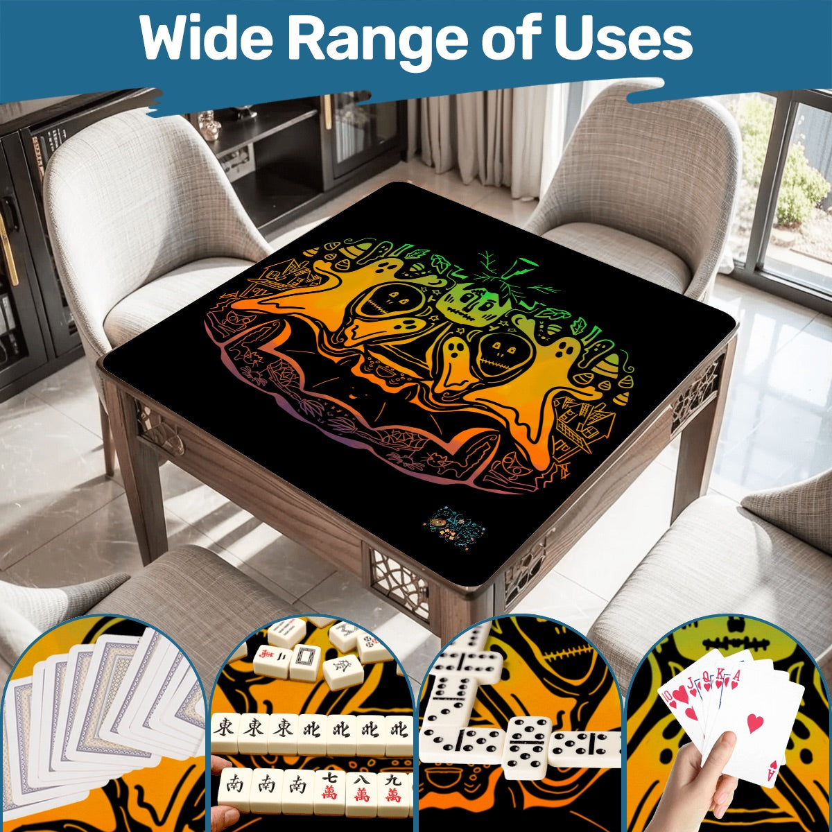 Mahjong Mat 33"x33" (Ship Rolled up) Jack’s Holiday