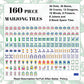 Lilac Mahjong Tiles Set (Floral Garden Style) (Single Layer)